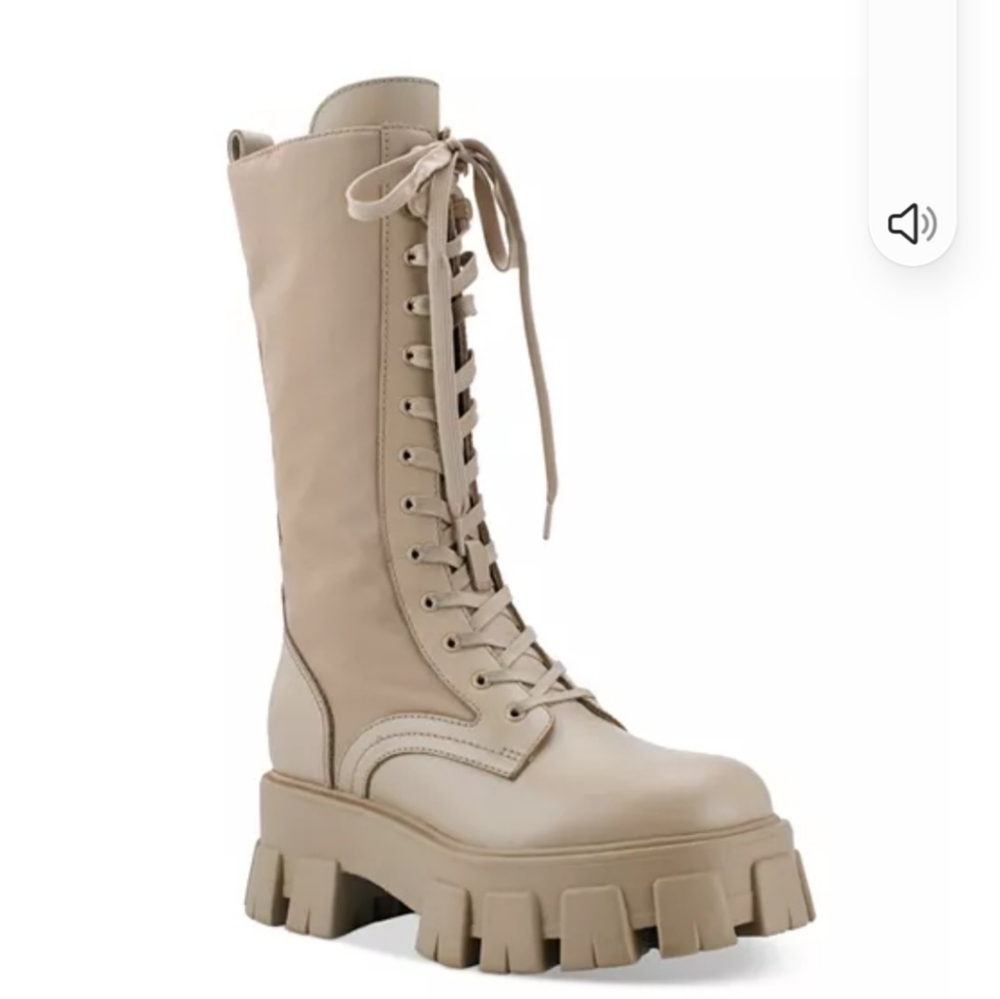 NEVER worn Marc Fisher Hayes Lug Sole Combat boot